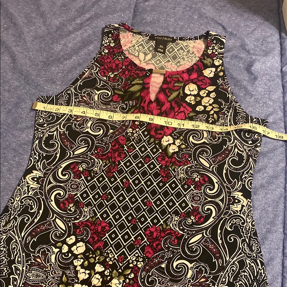 White House Black Market Pink Fitted Cut Out Sleeveless Top - Picture 5 of 7